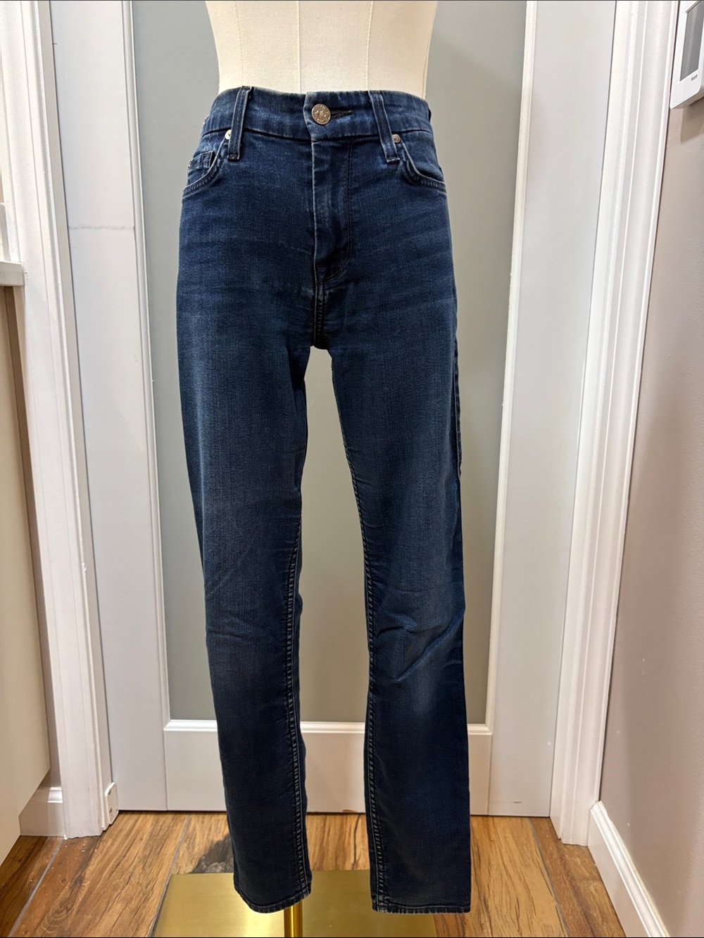 7 For All Mankind Men’s Indigo Straight Jeans